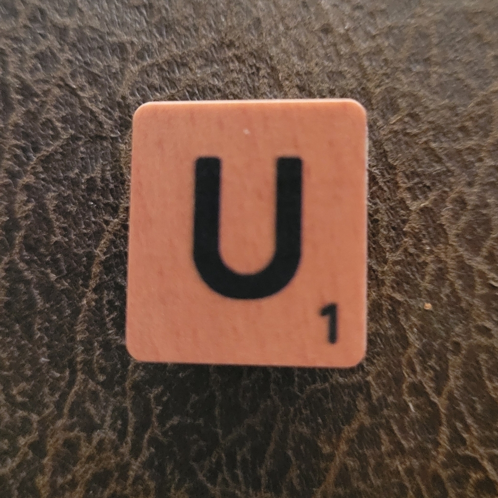 2/$10 Hasbro Scrubble/Scrabble Letter "U" Crocs Jibbitz Charm New
